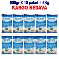 5Kg Granül İri Çankırı Kristal Kaya Tuzu 84 Mineralli 500g X 10 PAKET sole 5Kg Granül İri Çankırı Kristal Kaya Tuzu 84 Mineralli 500g X 10 PAKET sole