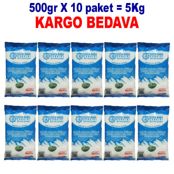 5Kg Granül İri Çankırı Kristal Kaya Tuzu 84 Mineralli 500g X 10 PAKET sole 5Kg Granül İri Çankırı Kristal Kaya Tuzu 84 Mineralli 500g X 10 PAKET sole