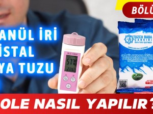 GRANÜL KRİSTAL ÇANKIRI KAYA TUZU İle SOLE YAPIMI - Sole Nasıl Yapılır? Sole Günlük Nasıl Kullanılır?