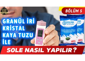 GRANÜL KRİSTAL ÇANKIRI KAYA TUZU İle SOLE YAPIMI - Sole Nasıl Yapılır? Sole Günlük Nasıl Kullanılır?