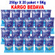 5Kg Sofralık Çankırı Kristal Kaya Tuzu 84 Mineralli 250g X 20 paket