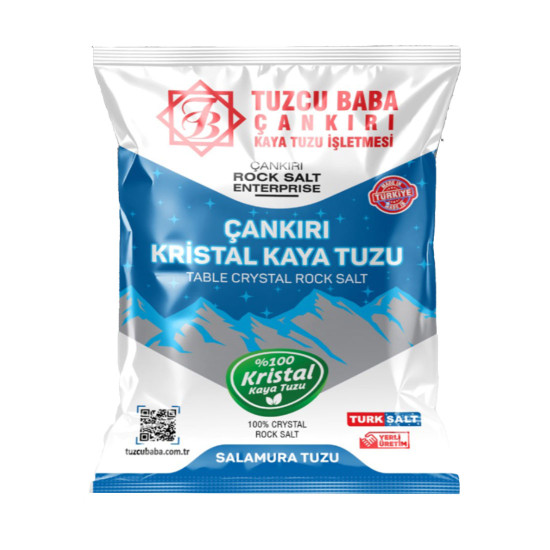 3Kg Sofralık Çankırı Kristal Kaya Tuzu 84 Mineralli