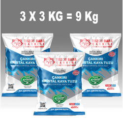 9kg SOFRALIK İNCE Çankırı Kristal Kaya Tuzu 84 mineralli