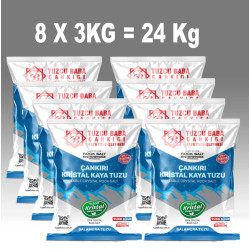 24kg SOFRALIK İNCE Çankırı Kristal Kaya Tuzu  84 mineralli