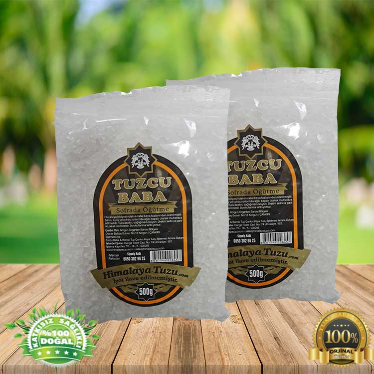 1Kg Beyaz Granül Himalaya Tuzu 84 mineralli 500g X 2 PAKET Sole 1Kg Beyaz Granül Himalaya Tuzu 84 mineralli 500g X 2 PAKET Sole