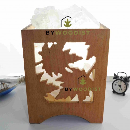 ÇINAR - Ahşap Oyma TUZ LAMBASI - 3KG Natural ÇINAR - Ahşap Oyma TUZ LAMBASI - 3KG Natural