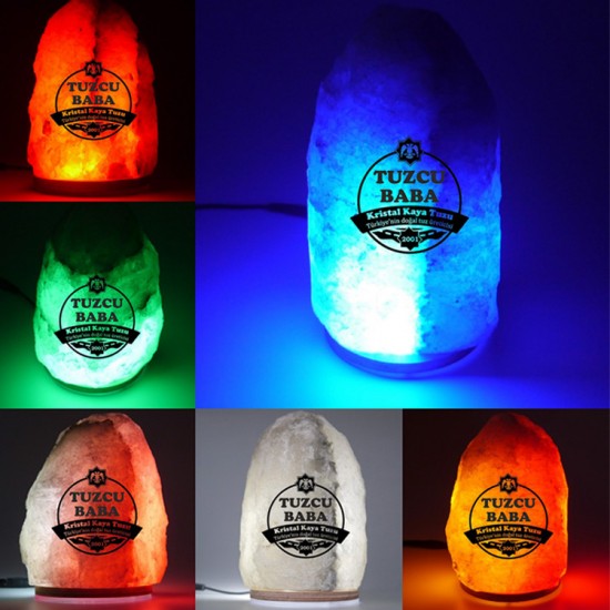 Tuz Lambası 5-6 kg arası 12V Led Işıklı Tuz Lambası 5-6 kg arası 12V Led Işıklı