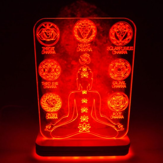 Tuz Lambası 3d 7 Çakra 5v Led Usb Kablolu - 3 - 4 kg Tuz Lambası 3d 7 Çakra 5v Led Usb Kablolu - 3 - 4 kg