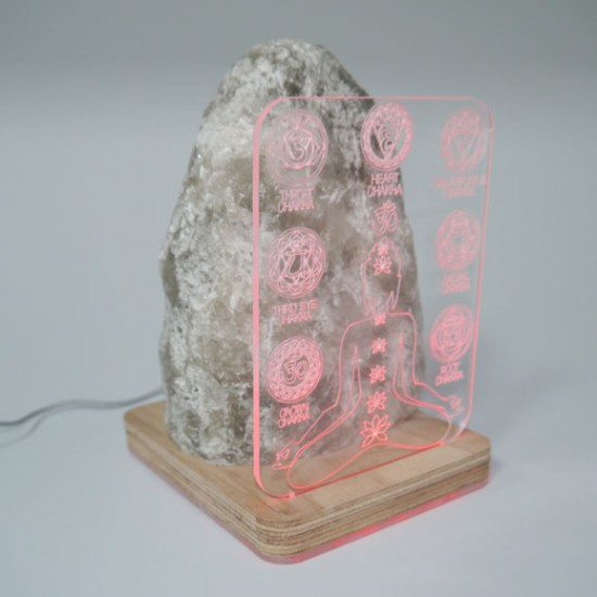Tuz Lambası 3d 7 Çakra 5v Led Usb Kablolu - 3 - 4 kg Tuz Lambası 3d 7 Çakra 5v Led Usb Kablolu - 3 - 4 kg