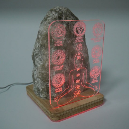 Tuz Lambası 3d 7 Çakra 5v Led Usb Kablolu - 3 - 4 kg Tuz Lambası 3d 7 Çakra 5v Led Usb Kablolu - 3 - 4 kg