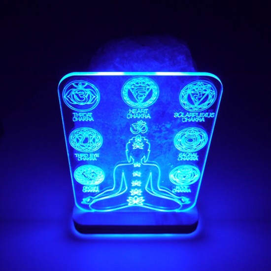 Tuz Lambası 3d 7 Çakra 5v Led Usb Kablolu - 3 - 4 kg Tuz Lambası 3d 7 Çakra 5v Led Usb Kablolu - 3 - 4 kg