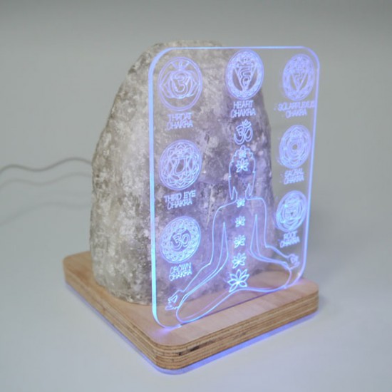 Tuz Lambası 3d 7 Çakra 5v Led Usb Kablolu - 3 - 4 kg Tuz Lambası 3d 7 Çakra 5v Led Usb Kablolu - 3 - 4 kg