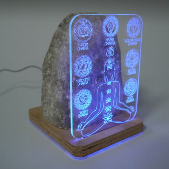 Tuz Lambası 3d 7 Çakra 5v Led Usb Kablolu - 3 - 4 kg Tuz Lambası 3d 7 Çakra 5v Led Usb Kablolu - 3 - 4 kg