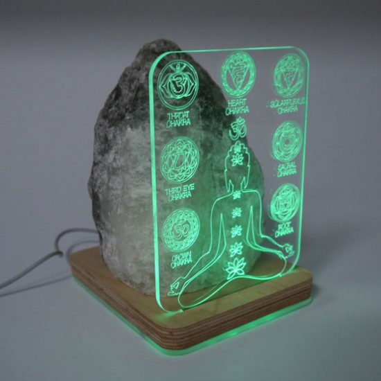 Tuz Lambası 3d 7 Çakra 5v Led Usb Kablolu - 3 - 4 kg Tuz Lambası 3d 7 Çakra 5v Led Usb Kablolu - 3 - 4 kg