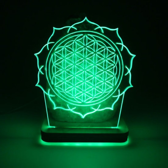 Tuz Lambası 3d Yaşam Çiçeği 5v Led Usb Kablolu - 3 - 4 kg Tuz Lambası 3d Yaşam Çiçeği 5v Led Usb Kablolu - 3 - 4 kg