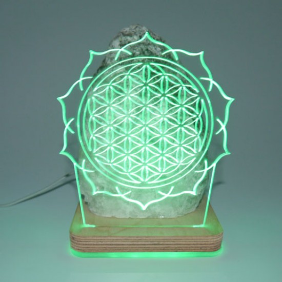 Tuz Lambası 3d Yaşam Çiçeği 5v Led Usb Kablolu - 3 - 4 kg Tuz Lambası 3d Yaşam Çiçeği 5v Led Usb Kablolu - 3 - 4 kg