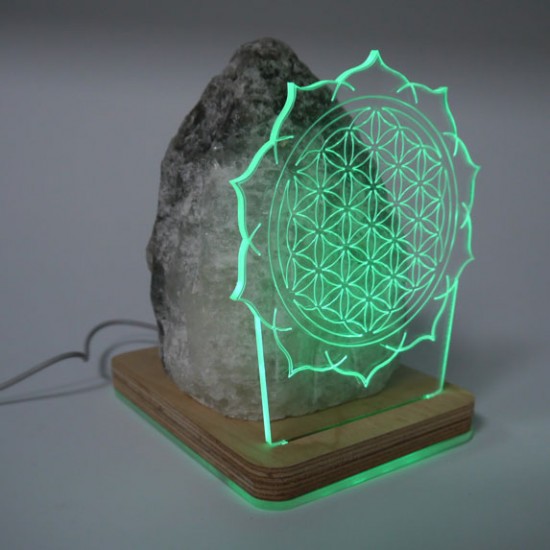 Tuz Lambası 3d Yaşam Çiçeği 5v Led Usb Kablolu - 3 - 4 kg Tuz Lambası 3d Yaşam Çiçeği 5v Led Usb Kablolu - 3 - 4 kg