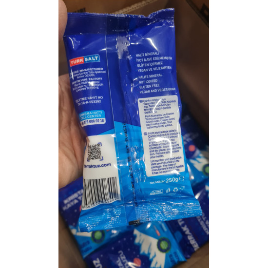 1Kg Sofralık Çankırı Kristal Kaya Tuzu 84 Mineralli 250g X 4 paket