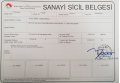 Sanayi Sicil Belgesi