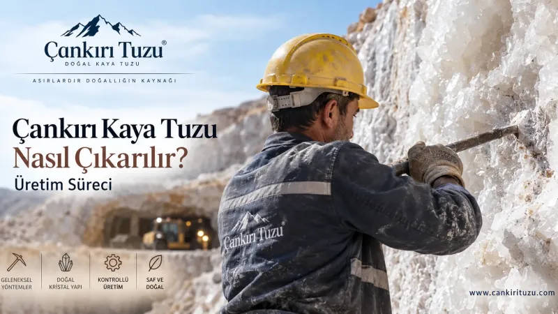 Çankırı Kaya Tuzu Nasıl Çıkarılır ve Üretilir? | Video