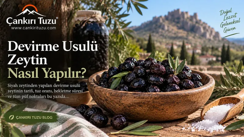 Devirme Usulü Zeytin Nasıl Yapılır?