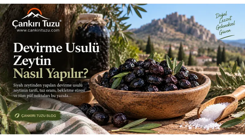 Devirme Usulü Zeytin Nasıl Yapılır?