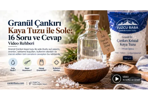 Granül Çankırı Kaya Tuzu ile Sole: 16 Soru ve Cevap | Video