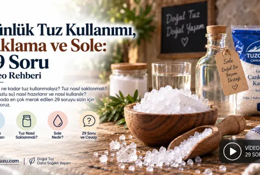Günlük Tuz Kullanımı, Saklama ve Sole: 29 Soru | Video