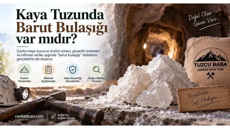 Kaya Tuzunda Barut Bulaşığı varmıdır?