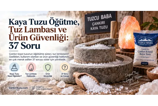 Kaya Tuzu Öğütme, Tuz Lambası ve Ürün Güvenliği: 37 Soru