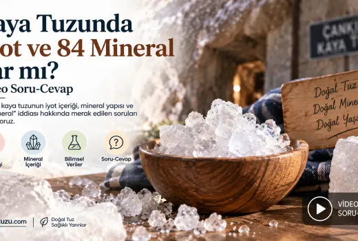 Kaya Tuzunda İyot ve 84 Mineral Var mı? Video Soru-Cevap