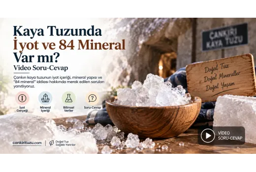 Kaya Tuzunda İyot ve 84 Mineral Var mı? Video Soru-Cevap