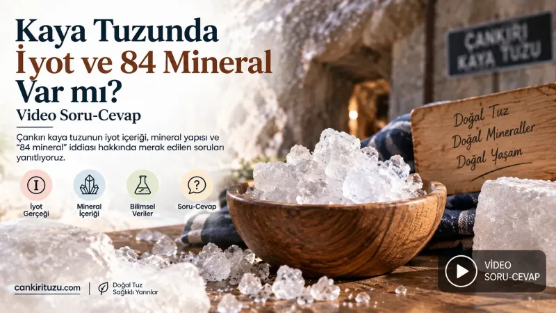 Kaya Tuzunda İyot ve 84 Mineral Var mı? Video Soru-Cevap