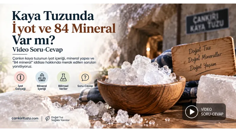 Kaya Tuzunda İyot ve 84 Mineral Var mı? Video Soru-Cevap