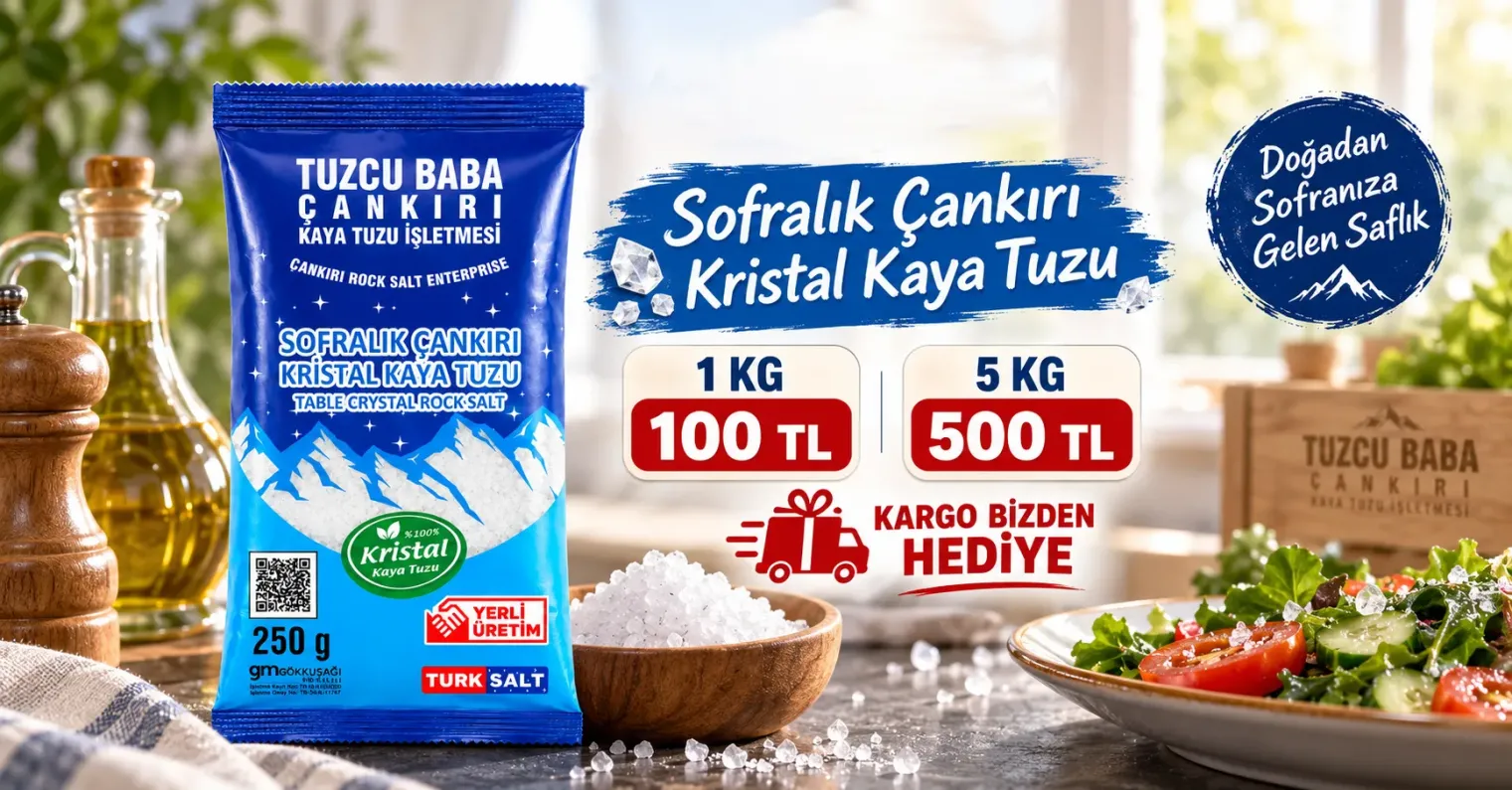 Tuzcu Baba Çankırı kaya tuzu fabrikası ve ürünleri