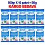 5 Kg Granül İri Çankırı Kristal Kaya Tuzu – 10 × 500 g