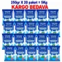 5 Kg Sofralık İnce Çankırı Kristal Kaya Tuzu – 20 × 250 g