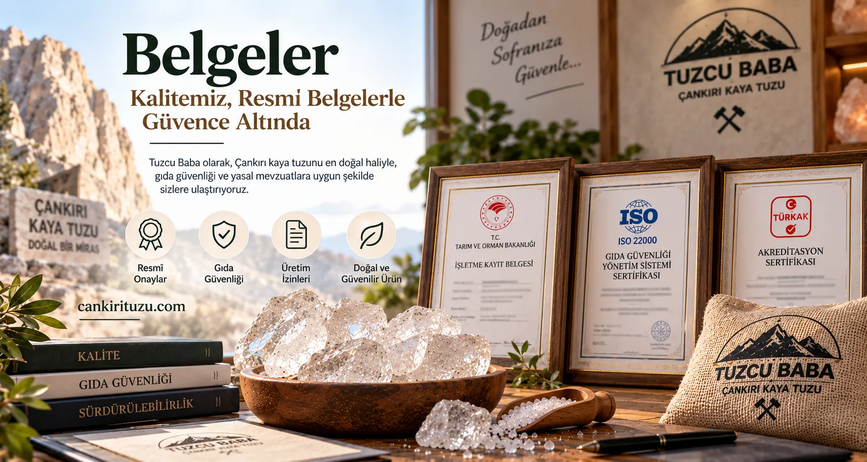 Türk Gıda Kodeksi ve Tuzcu Baba belgeleri
